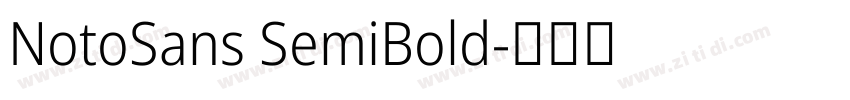 NotoSans SemiBold字体转换